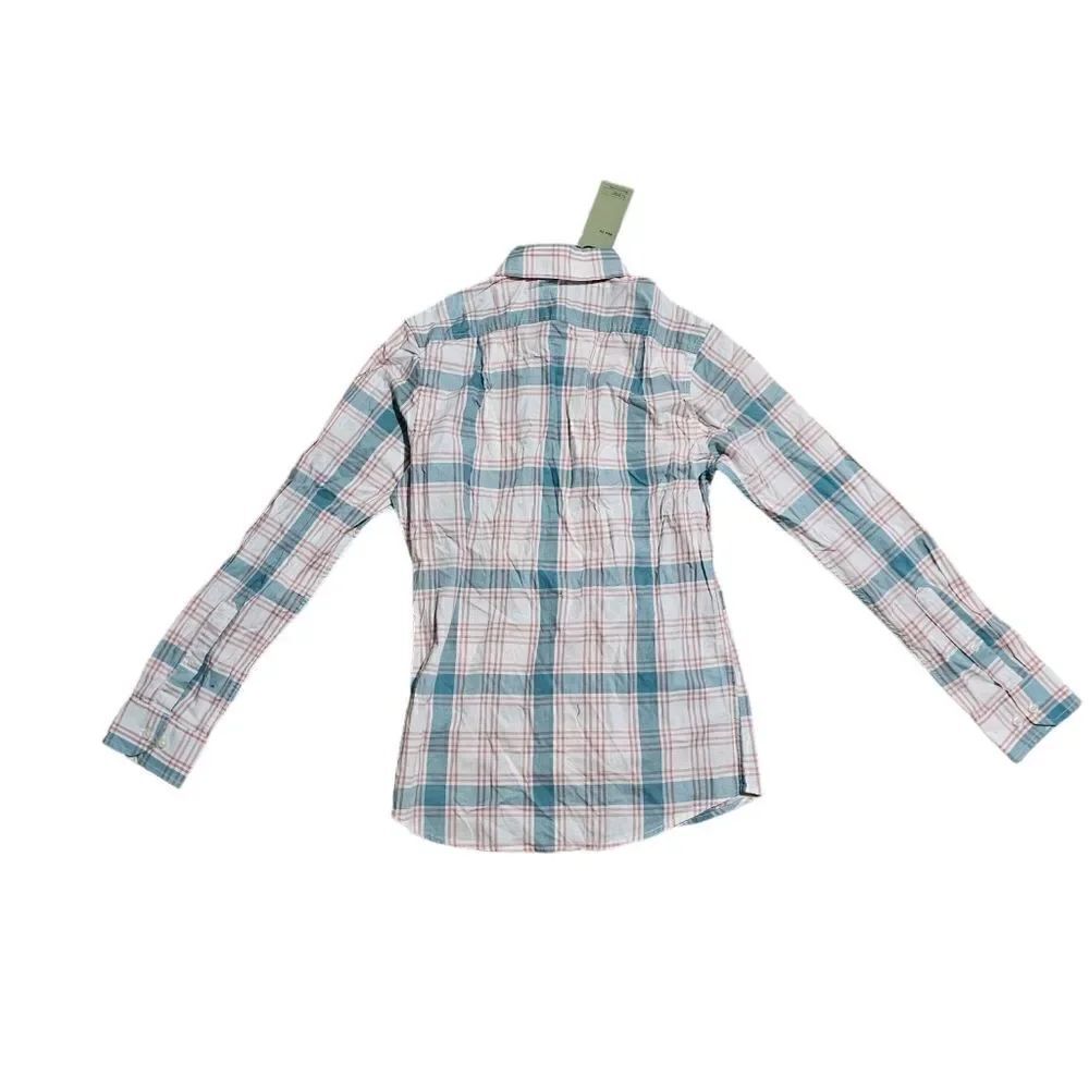 Men's GOODFELLOW Slim Fit Plaid Button Down Shirt Small